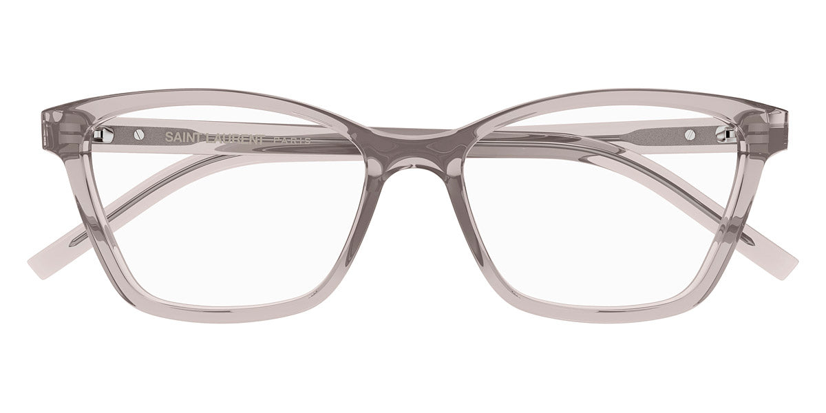 Saint Laurent® M128 SL M128 009 53 - Nude / Transparent AR Eyeglasses