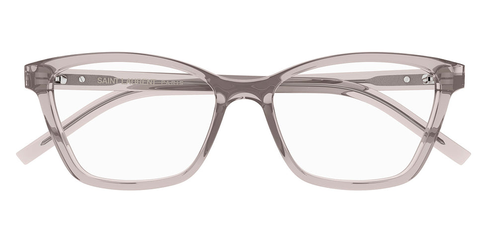 Saint Laurent® M128 SL M128 009 53 - Nude / Transparent AR Eyeglasses