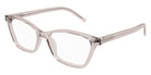 Saint Laurent® M128 SL M128 009 53 - Nude / Transparent AR Eyeglasses