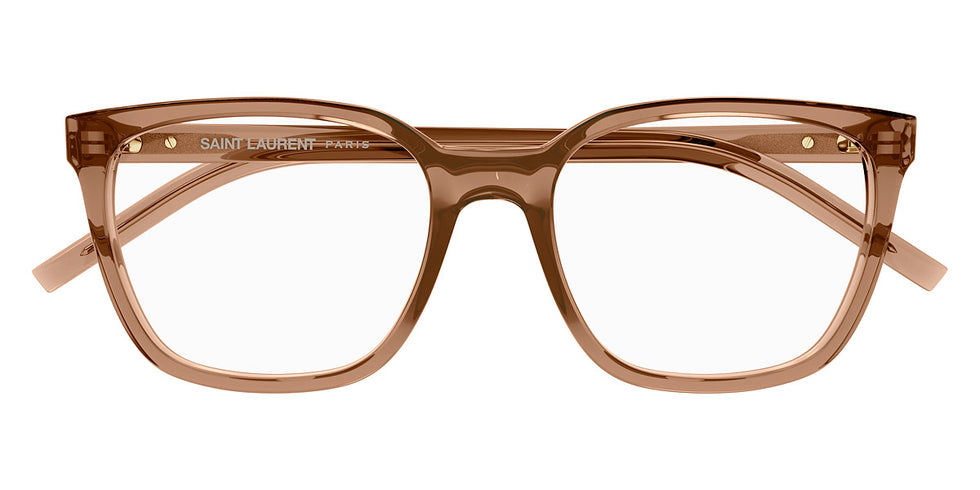 Saint Laurent® M129 SL M129 006 54 - Brown / Transparent AR Eyeglasses
