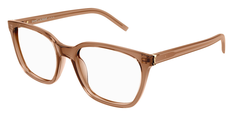 Saint Laurent® M129 SL M129 006 54 - Brown / Transparent AR Eyeglasses