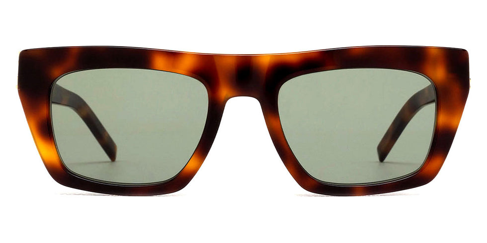 Saint Laurent® M131 SL M131 003 52 - Havana / Green Sunglasses