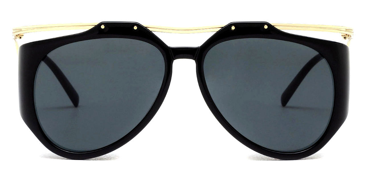 Saint Laurent® M137 AMELIA SL M137 AMELIA 001 55 - Black/Gold / Black Sunglasses