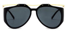 Saint Laurent® M137 AMELIA SL M137 AMELIA 001 55 - Black/Gold / Black Sunglasses