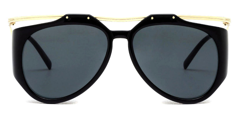 Saint Laurent® M137 AMELIA SL M137 AMELIA 001 55 - Black/Gold / Black Sunglasses