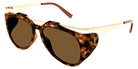 Saint Laurent® M137 AMELIA SL M137 AMELIA 002 55 - Havana/Gold / Brown Sunglasses