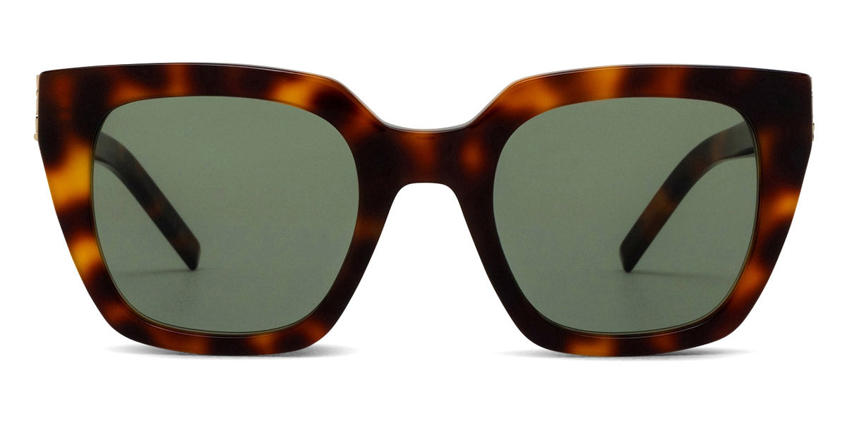 Saint Laurent® M143 SL M143 003 51 - Havana / Green Sunglasses