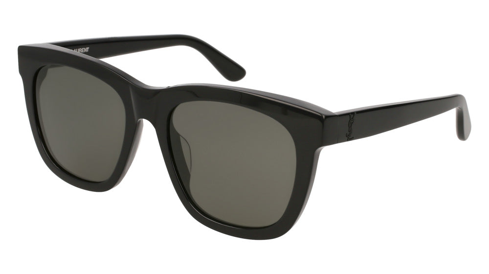 Saint Laurent® M24/K SL M24/K 001 55 - Black / Gray Sunglasses