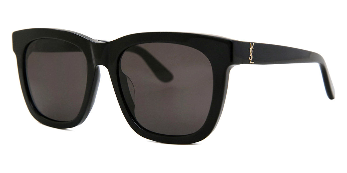 Saint Laurent® M24/K SL M24/K 005 55 - Black / Black Sunglasses