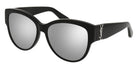 Saint Laurent® M3 SL M3 003 55 - Black / Silver Mirrored Double Sunglasses