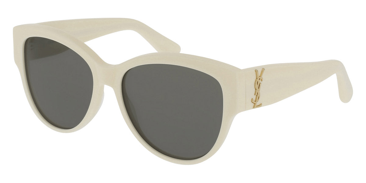 Saint Laurent® M3 SL M3 007 55 - Ivory / Gray Sunglasses