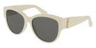 Saint Laurent® M3 SL M3 007 55 - Ivory / Gray Sunglasses