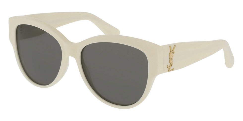 Saint Laurent® M3 SL M3 007 55 - Ivory / Gray Sunglasses