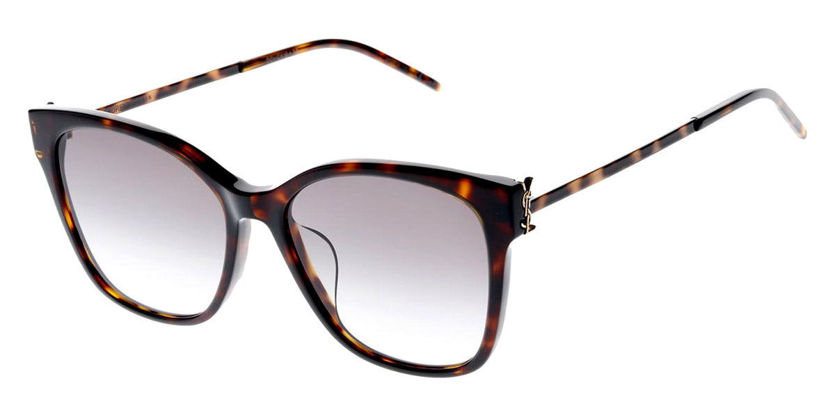 Saint Laurent® M48S/K SL M48S/K 004 56 - Havana/Gold / Gray Gradient Sunglasses