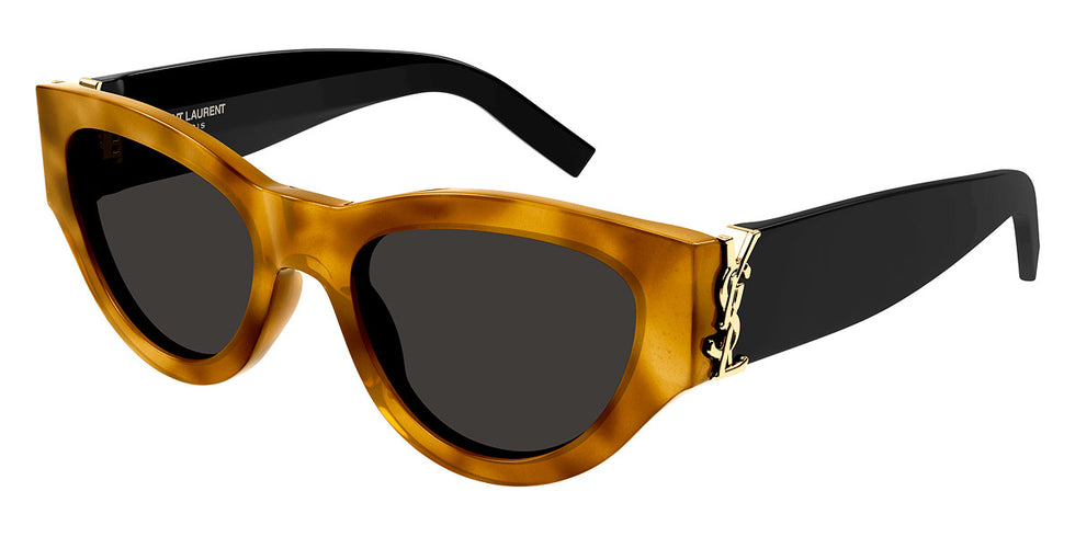 Saint Laurent® M94/F SL M94/F 004 53 - Havana/Black / Black Sunglasses
