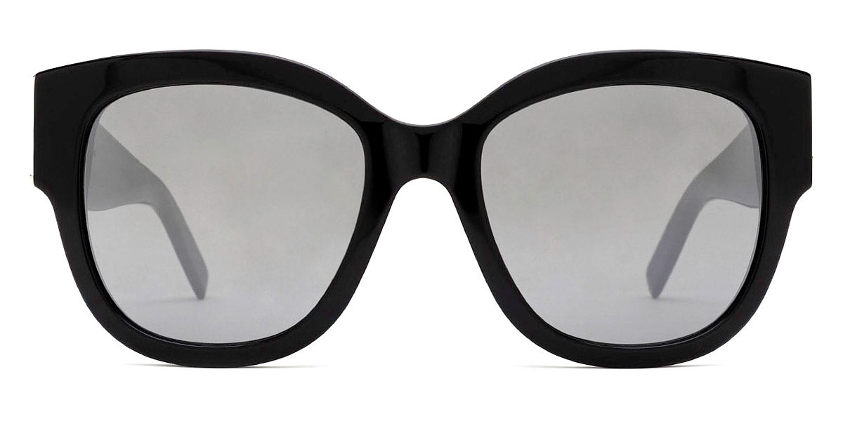 Saint Laurent® M95/F SL M95/F 002 56 - Black / Silver Mirrored Sunglasses