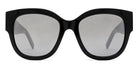 Saint Laurent® M95/F SL M95/F 002 56 - Black / Silver Mirrored Sunglasses