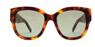 Saint Laurent® M95/F SL M95/F 003 56 - Havana / Green Sunglasses