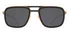 Mykita® SPRUCE MYK SPRUCE MH7 Pitch Black/Glossy Gold / Polarized Pro Hi-Con Grey 54 - MH7 Pitch Black/Glossy Gold / Polarized Pro Hi-Con Grey Sunglasses