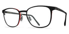 Blackfin® ST. JOHN BLF St. John 1763 51 - Matt Black/Fluo Red Eyeglasses