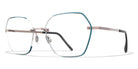 Blackfin® ST. HELEN BLF ST. HELEN 1412 57 - Amber Gold/Green Eyeglasses