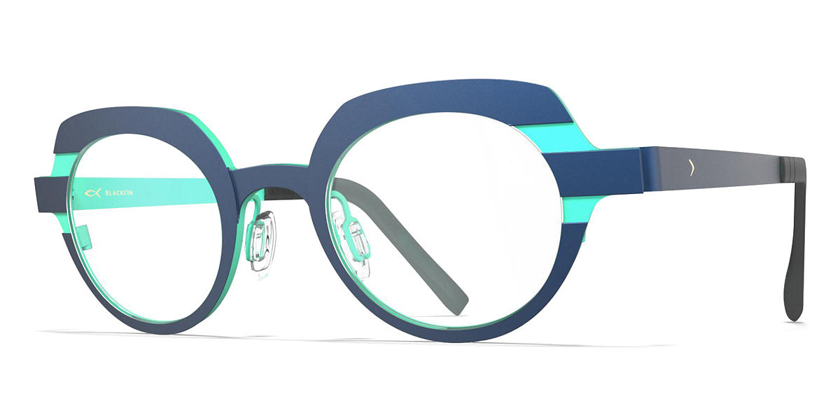 Blackfin® ST. IVES BLF ST. IVES 1617 43 - Galaxy Blue/Emerald Green Eyeglasses
