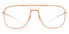 Mykita® STEEN MYK STEEN Silver/Neon Orange 56 - Silver/Neon Orange Eyeglasses