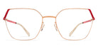 Mykita® STINE MYK STINE Champagne Gold/Goji Red 54 - Champagne Gold/Goji Red Eyeglasses