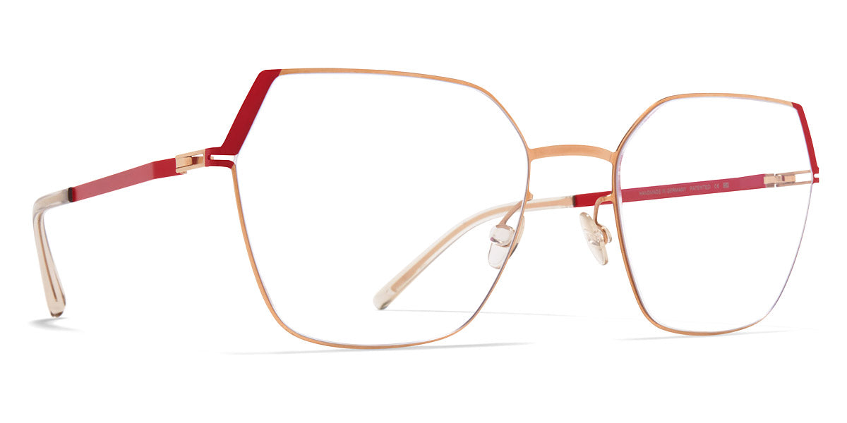 Mykita® STINE MYK STINE Champagne Gold/Goji Red 54 - Champagne Gold/Goji Red Eyeglasses