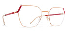 Mykita® STINE MYK STINE Champagne Gold/Goji Red 54 - Champagne Gold/Goji Red Eyeglasses