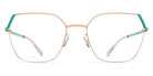 Mykita® STINE MYK STINE Champagne Gold/Jade Green 54 - Champagne Gold/Jade Green Eyeglasses