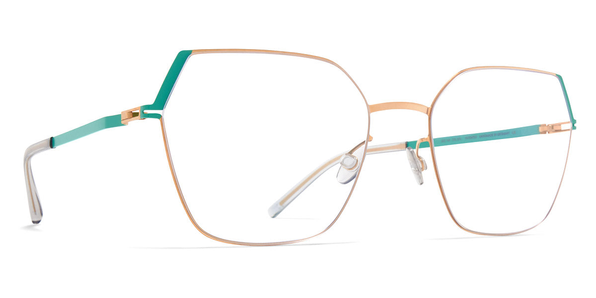 Mykita® STINE MYK STINE Champagne Gold/Jade Green 54 - Champagne Gold/Jade Green Eyeglasses