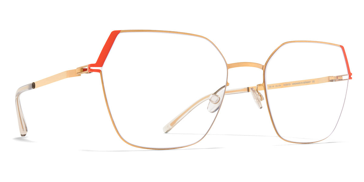 Mykita® STINE MYK STINE Glossy Gold/Daylily Orange 54 - Glossy Gold/Daylily Orange Eyeglasses