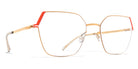 Mykita® STINE MYK STINE Glossy Gold/Daylily Orange 54 - Glossy Gold/Daylily Orange Eyeglasses