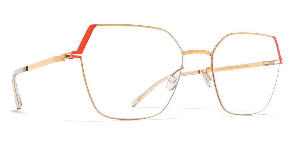 Mykita® STINE MYK STINE Glossy Gold/Daylily Orange 54 - Glossy Gold/Daylily Orange Eyeglasses