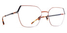 Mykita® STINE MYK STINE Shiny Copper/Black 54 - Shiny Copper/Black Eyeglasses