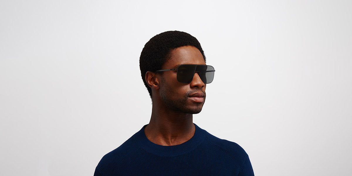 Mykita® STUDIO12.2 MYK STUDIO12.2 Black / Dark Grey Solid 136 - Black / Dark Grey Solid Sunglasses