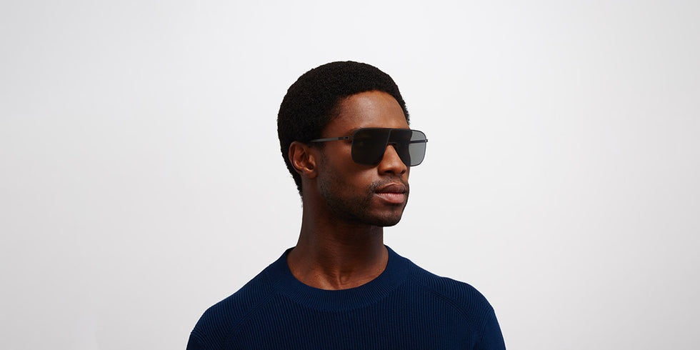 Mykita® STUDIO12.2 MYK STUDIO12.2 Black / Dark Grey Solid 136 - Black / Dark Grey Solid Sunglasses