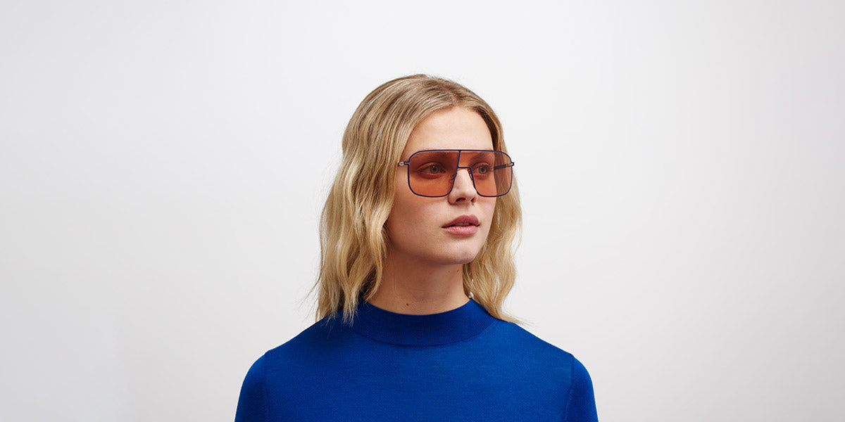 Mykita® STUDIO12.2 MYK STUDIO12.2 Mulberry / Nude Solid 136 - Mulberry / Nude Solid Sunglasses