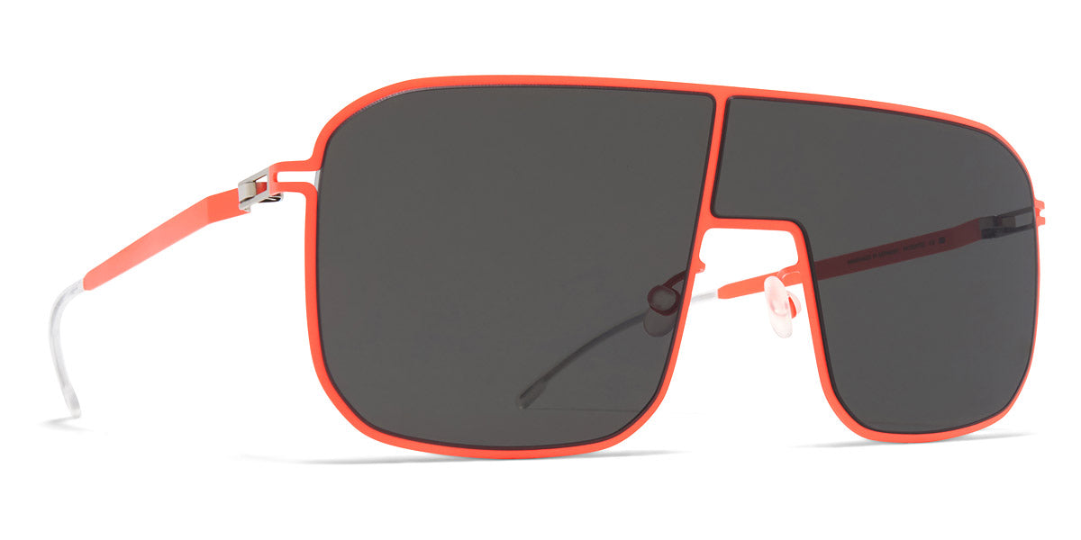 Mykita® STUDIO12.2 MYK STUDIO12.2 Neon Red / Dark Grey Solid Shield 136 - Neon Red / Dark Grey Solid Shield Sunglasses