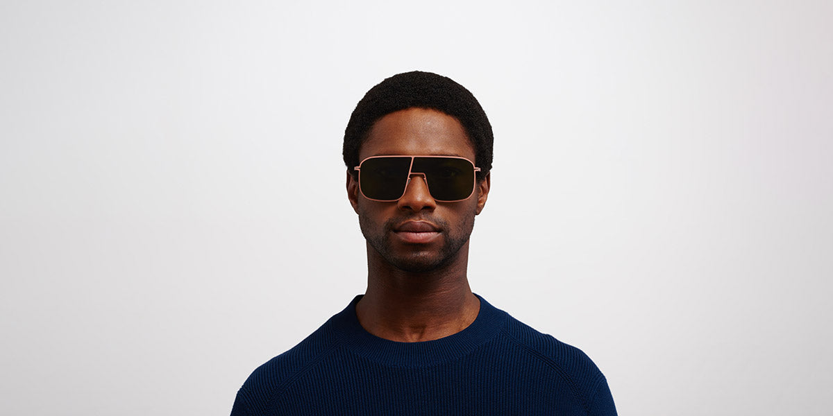 Mykita® STUDIO12.2 MYK STUDIO12.2 Pink Clay / Olive Green 136 - Pink Clay / Olive Green Sunglasses