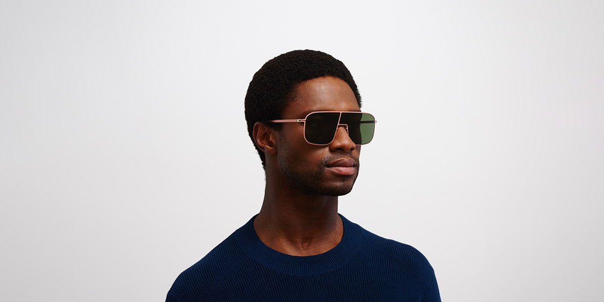 Mykita® STUDIO12.2 MYK STUDIO12.2 Pink Clay / Olive Green 136 - Pink Clay / Olive Green Sunglasses