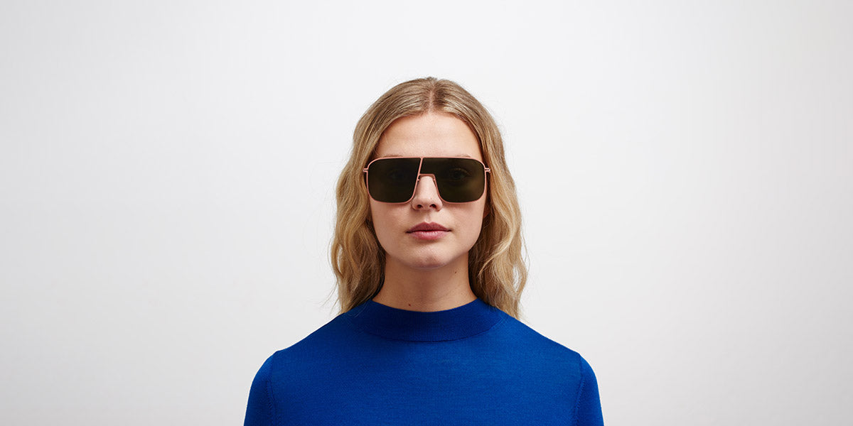 Mykita® STUDIO12.2 MYK STUDIO12.2 Pink Clay / Olive Green 136 - Pink Clay / Olive Green Sunglasses