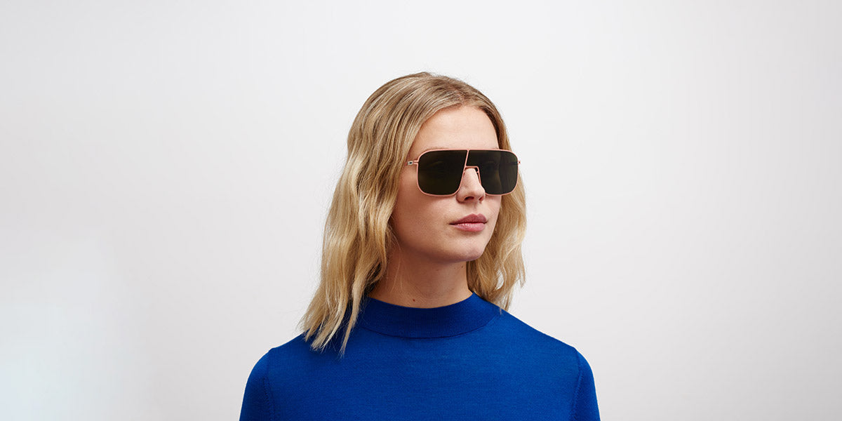 Mykita® STUDIO12.2 MYK STUDIO12.2 Pink Clay / Olive Green 136 - Pink Clay / Olive Green Sunglasses
