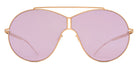 Mykita® STUDIO12.5 MYK STUDIO12.5 Champagne Gold / Mirror Lilac MM Shield 64 - Champagne Gold / Mirror Lilac MM Shield Sunglasses
