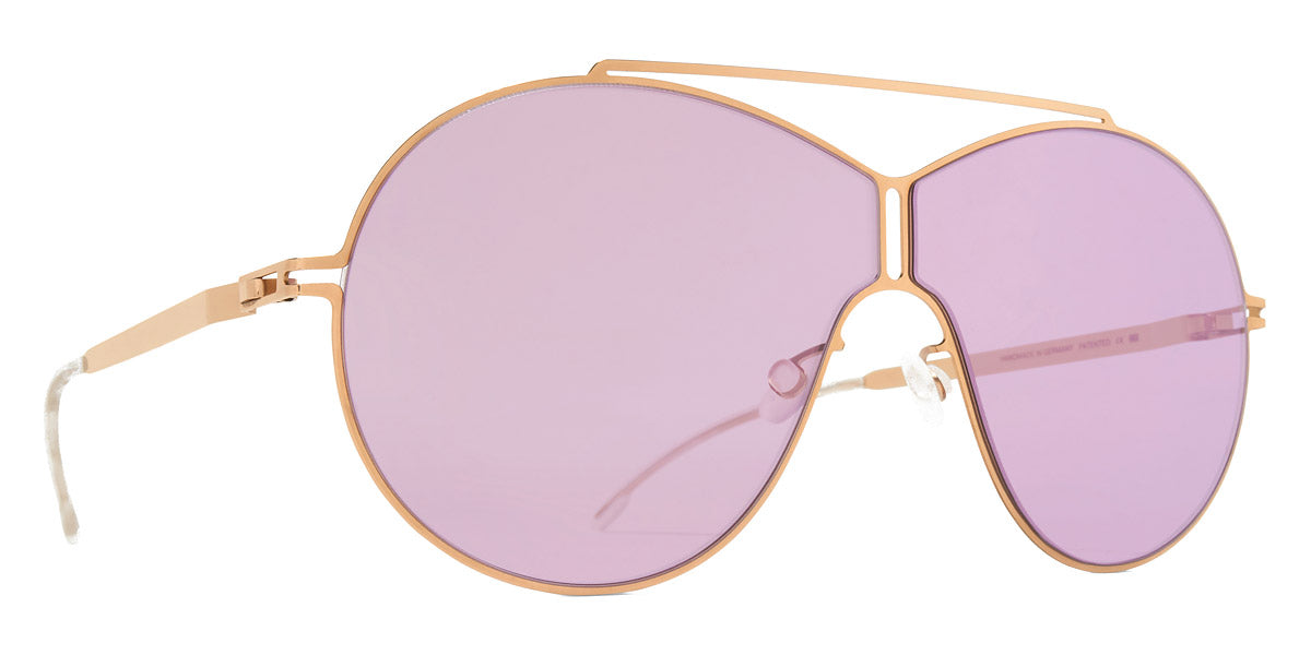Mykita® STUDIO12.5 MYK STUDIO12.5 Champagne Gold / Mirror Lilac MM Shield 64 - Champagne Gold / Mirror Lilac MM Shield Sunglasses
