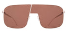 Mykita® STUDIO12.2 MYK STUDIO12.2 Aurore / Rosewood Brown Shield 136 - Aurore / Rosewood Brown Shield Sunglasses