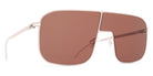 Mykita® STUDIO12.2 MYK STUDIO12.2 Aurore / Rosewood Brown Shield 136 - Aurore / Rosewood Brown Shield Sunglasses