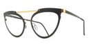 Blackfin® SUNNYSIDE BLF SUNNYSIDE 967 54 - Black/Yellow Gold Eyeglasses
