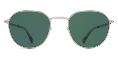 Mykita® TALVI MYK TALVI Shiny Silver / Dark Green Solid 47 - Shiny Silver / Dark Green Solid Sunglasses